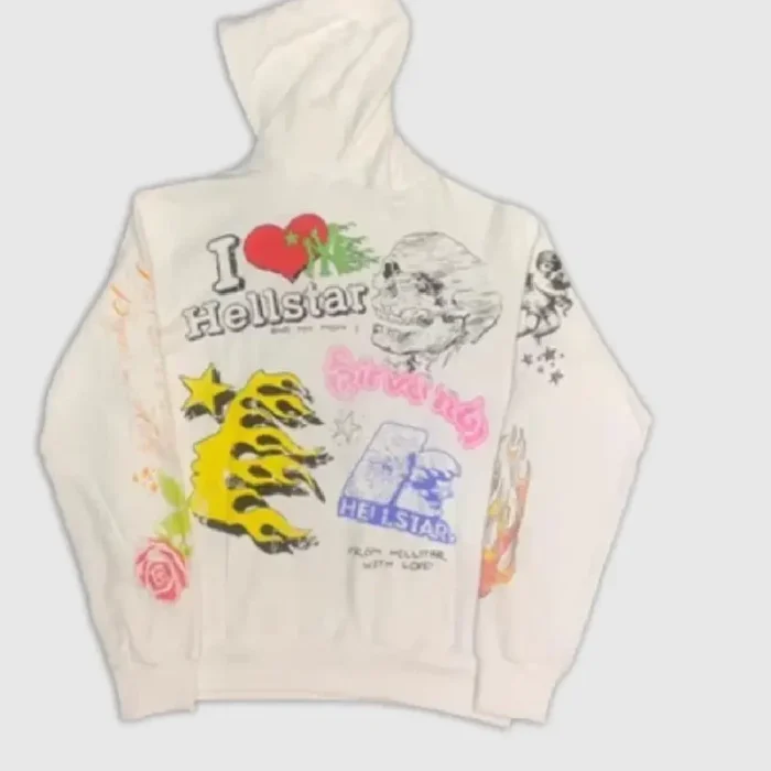 Hellstar Studios Summer Love White Hoodie